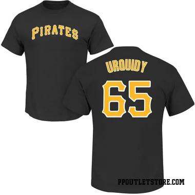Black Men's Jose Urquidy Pittsburgh Pirates Roster T-Shirt -