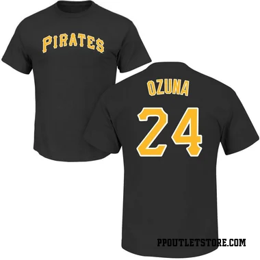 Black Men's Marcell Ozuna Pittsburgh Pirates Roster T-Shirt -