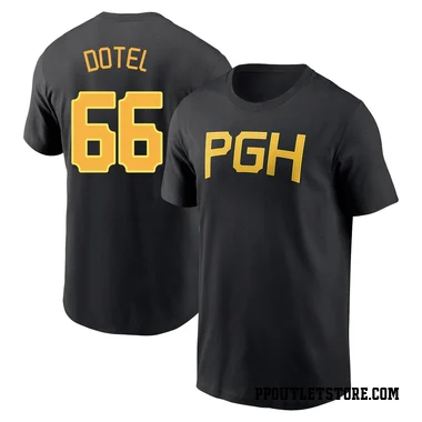 Black Men's Wilber Dotel Pittsburgh Pirates 2023 City Connect Wordmark T-Shirt