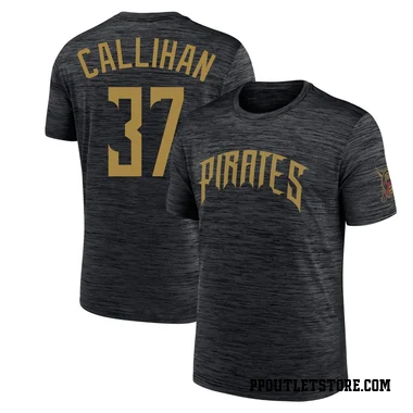 Black Youth Tyler Callihan Pittsburgh Pirates 2026 City Connect Game Day Velocity T-Shirt
